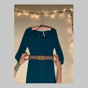by & by | Belted Dress | Teal | Size: S | BNWOT